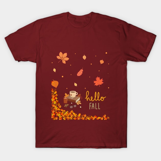 Hello Fall T-Shirt by TereShop